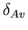 $\delta_{Av}$