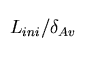 $L_{ini}/\delta_{Av}$